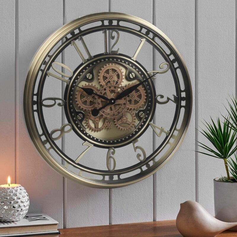 Our Review: CLXEAST 28″ Moving Gear Wall Clock – Stylish & Functional
