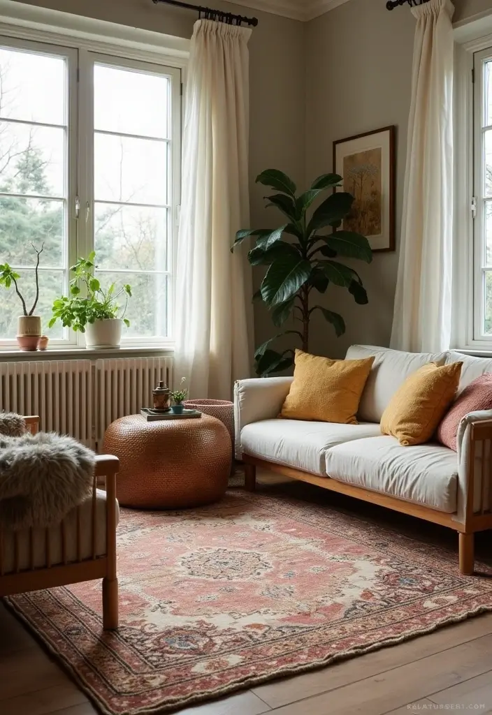 25 Designer-Inspired Home Decor Ideas for Living Room and Kitchen on Any Budget - 13. Stylish Rugs