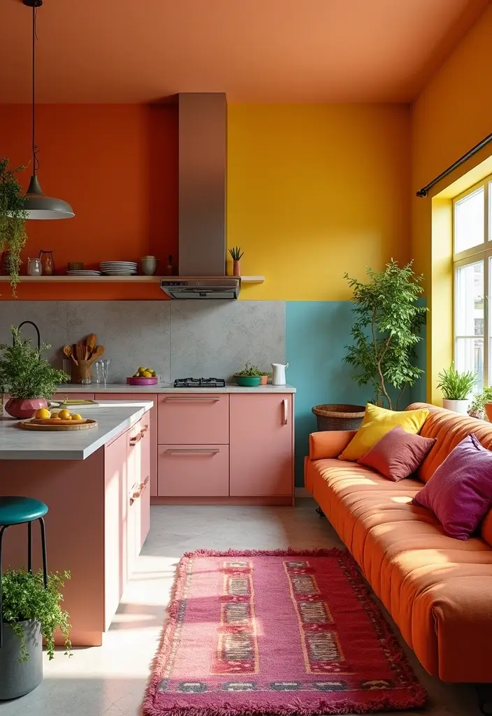 25 Designer-Inspired Home Decor Ideas for Living Room and Kitchen on Any Budget - 9. Bold Colors