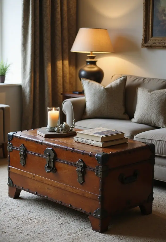 25 Vintage Home Accessories That Instantly Elevate Your Space (You Won't Believe the Transformation!) - 11. Antique Trunks