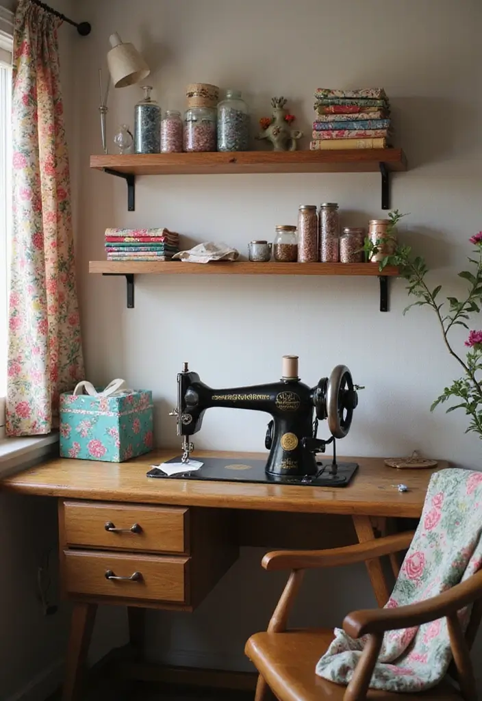 25 Vintage Home Accessories That Instantly Elevate Your Space (You Won't Believe the Transformation!) - 14. Vintage Sewing Machines