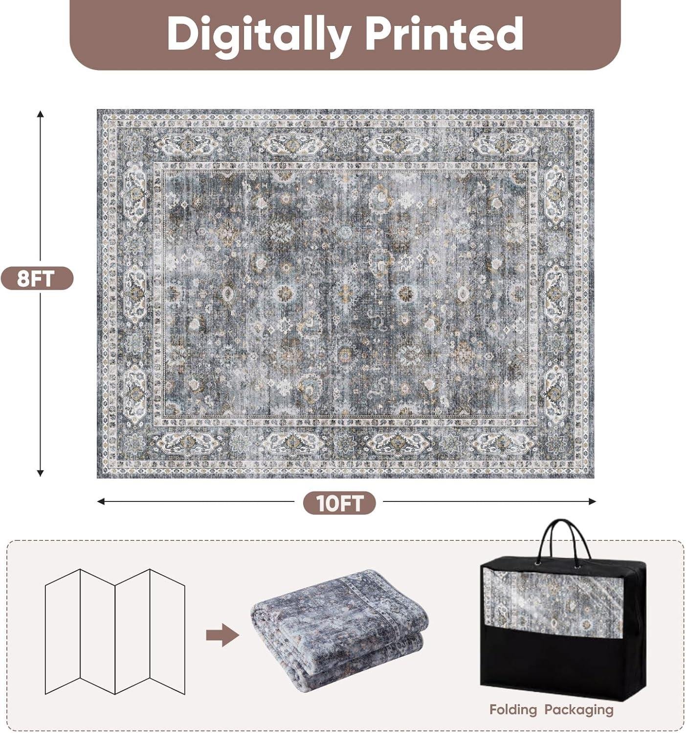 Why We Love the Rugcomf 8x10 Washable Boho Rug for Our Home