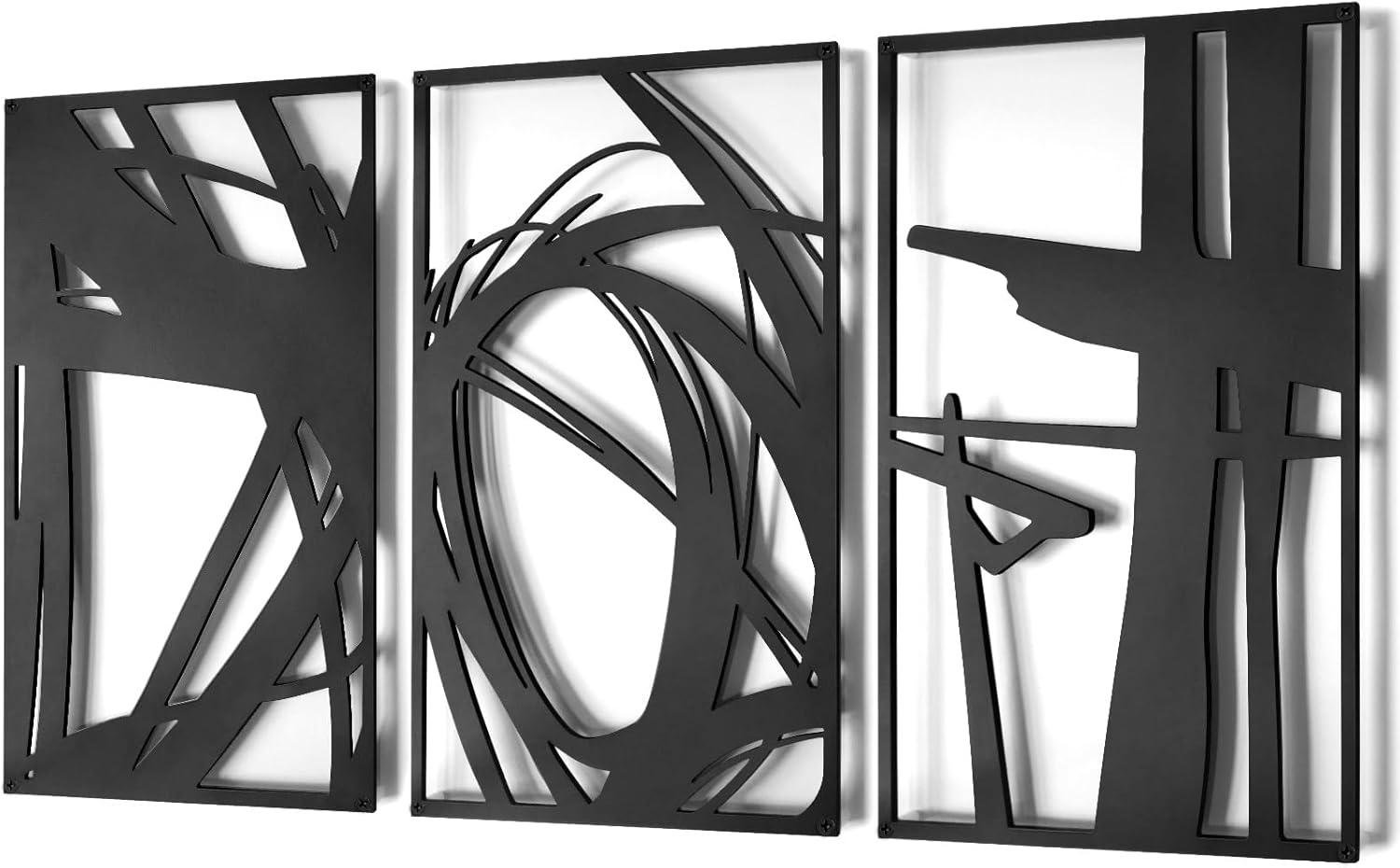 Transform Your Space with Pinetree Art's Modern 3D Metal Wall Decor