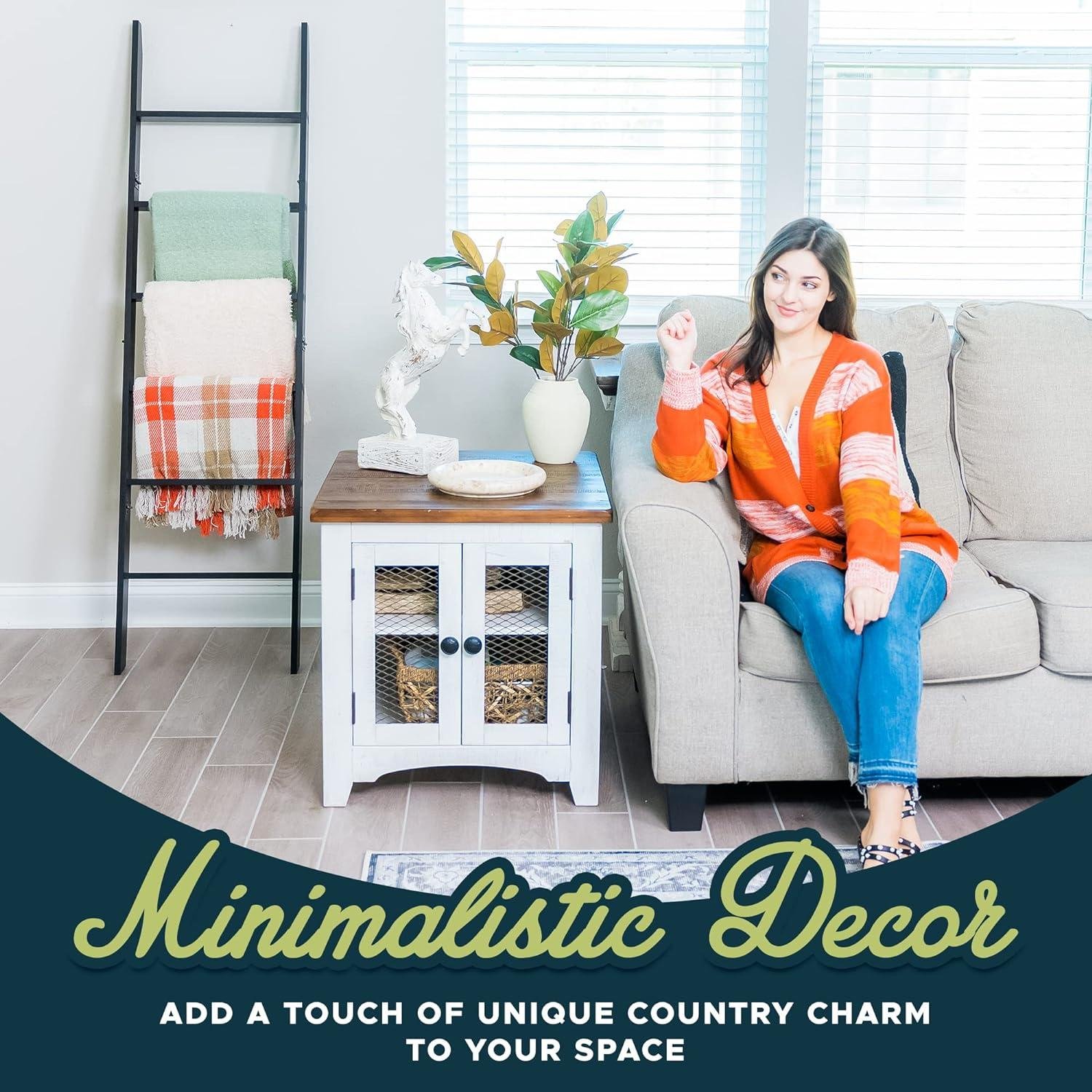 Our Review: Rustic Blanket Ladder - Stylish Storage for Your Throws