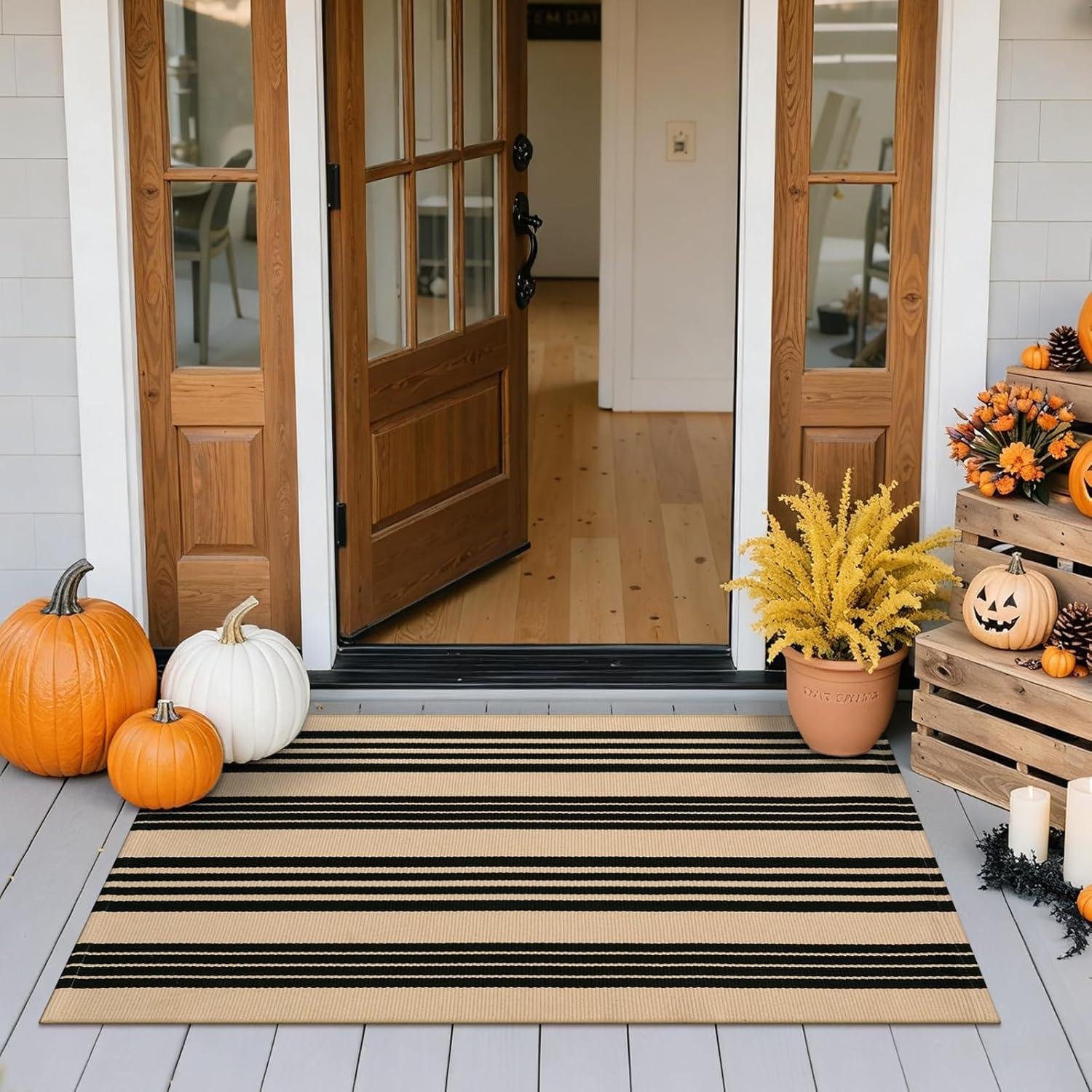 We Tested the Perfect Fall Entryway Rug: Stylish & Practical