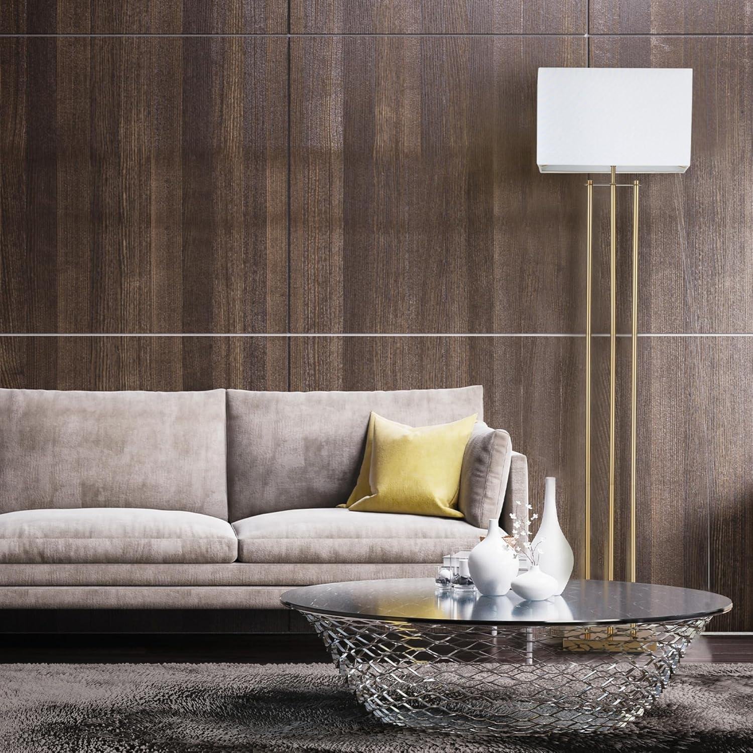 Our Review: GLOBE Electric x Novogratz Matte Brass Floor Lamp
