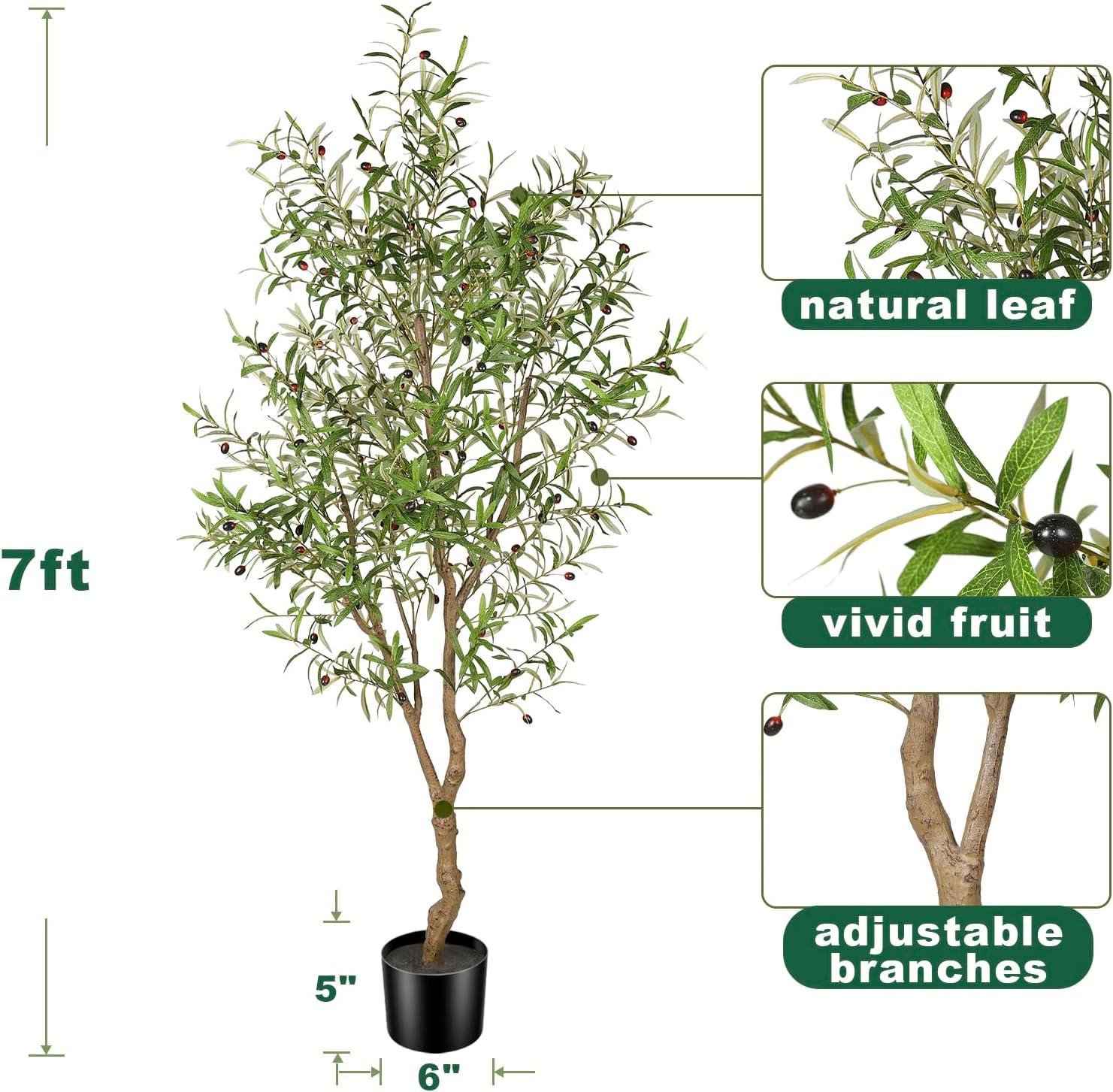 Why We Love the 7ft Faux Olive Tree: Realistic, Sturdy, and Easy to Assemble