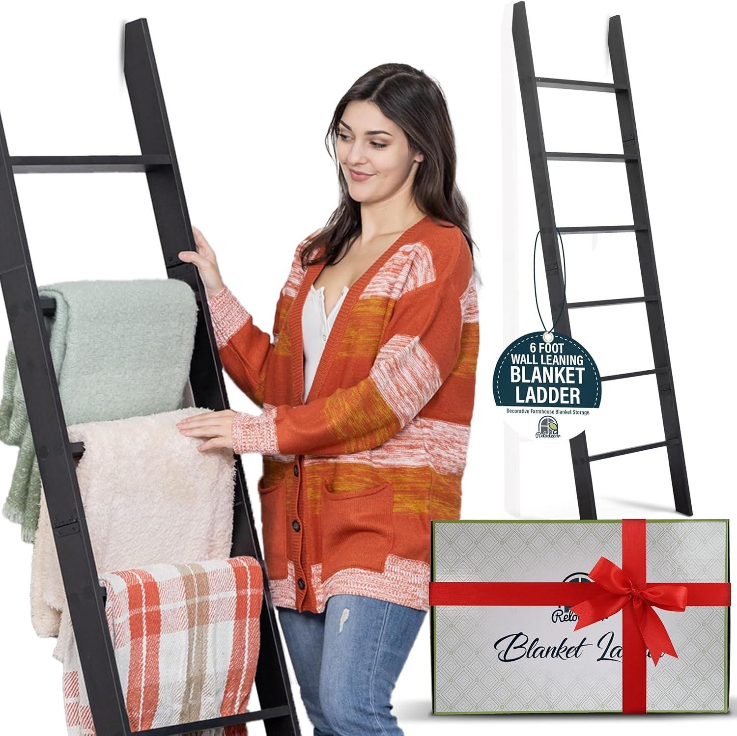 Our Review: Rustic Blanket Ladder - Stylish Storage for Your Throws