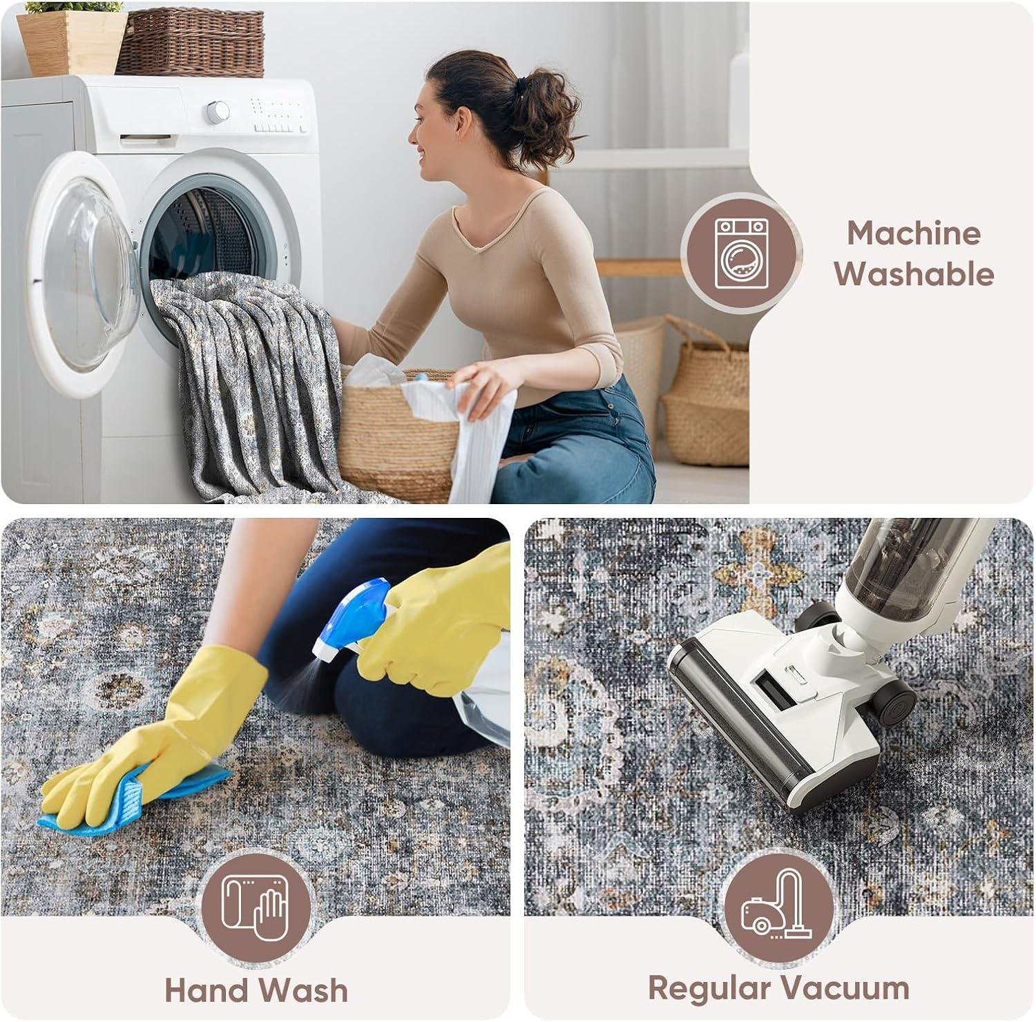 Why We Love the Rugcomf 8x10 Washable Boho Rug for Our Home