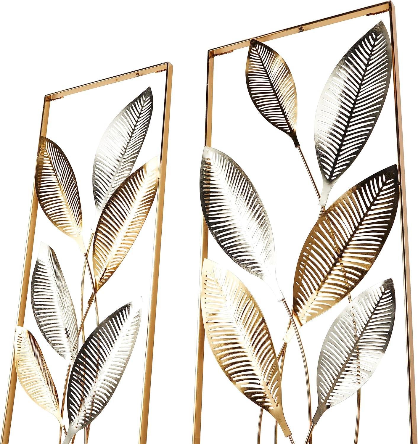 Our Review: Deco 79 Metal Leaf Wall Art Set Adds Luxe Glow