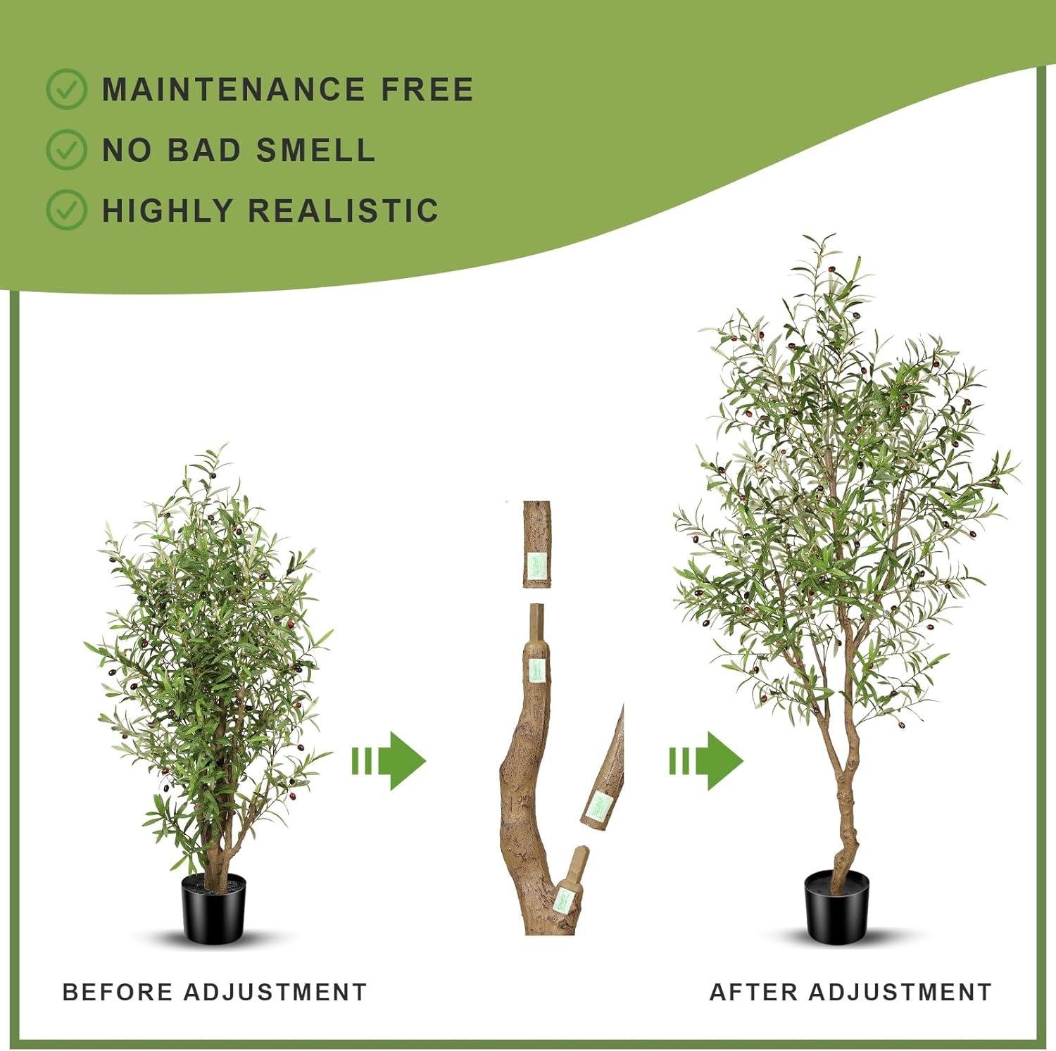 Why We Love the 7ft Faux Olive Tree: Realistic, Sturdy, and Easy to Assemble