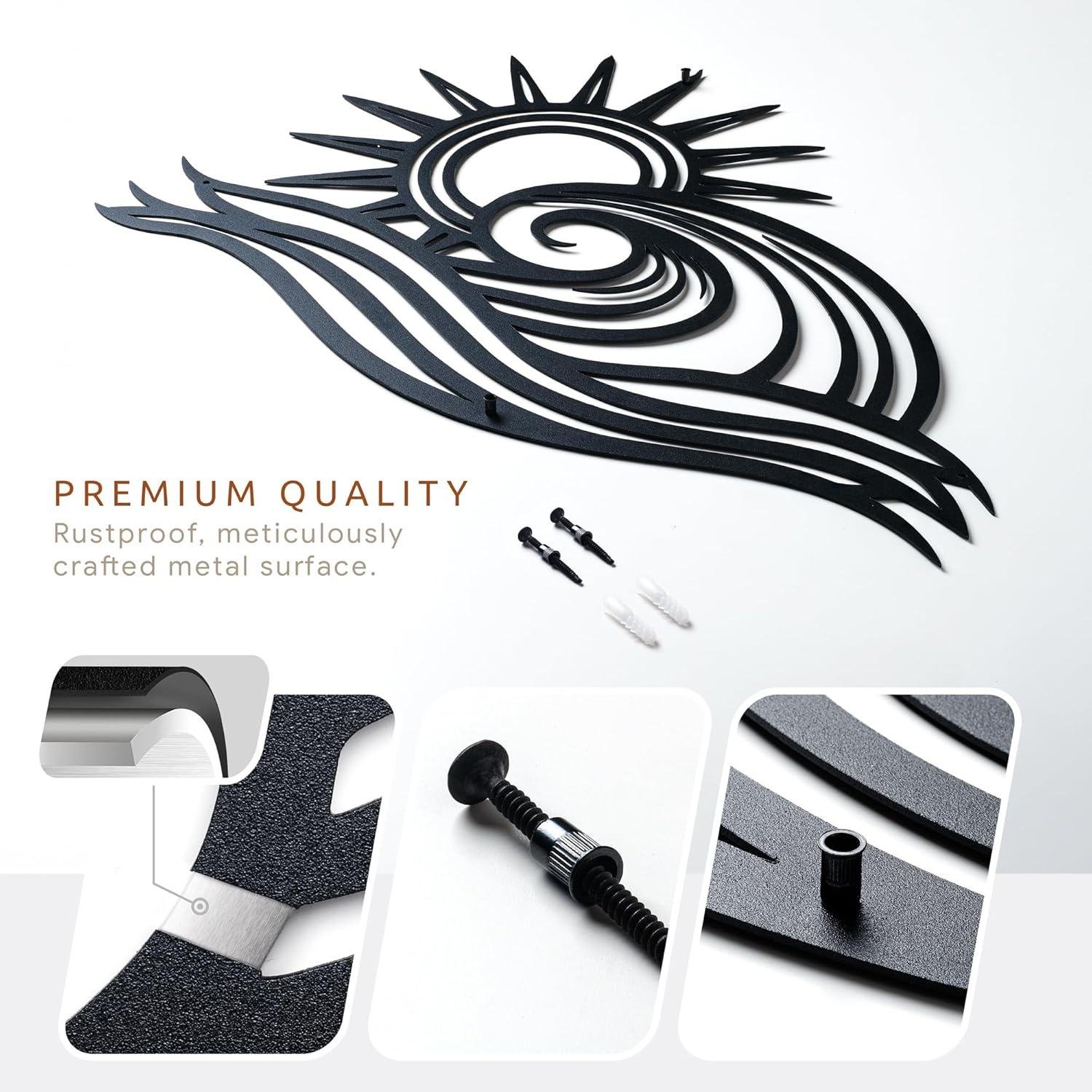 Discover Our Review: Wita Home Ocean Wave Metal Wall Art