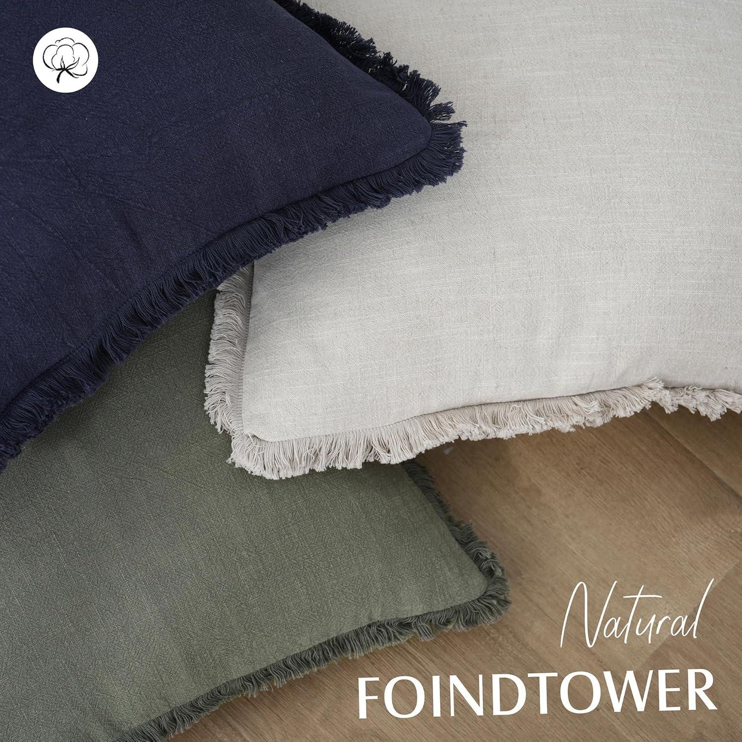 We Love These Cozy Olive Green Fringe Pillow Covers!