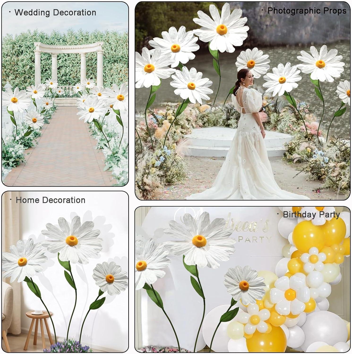 Our Review of YOFNIRG 5.9 Ft Giant Paper Daisy Flowers Decor