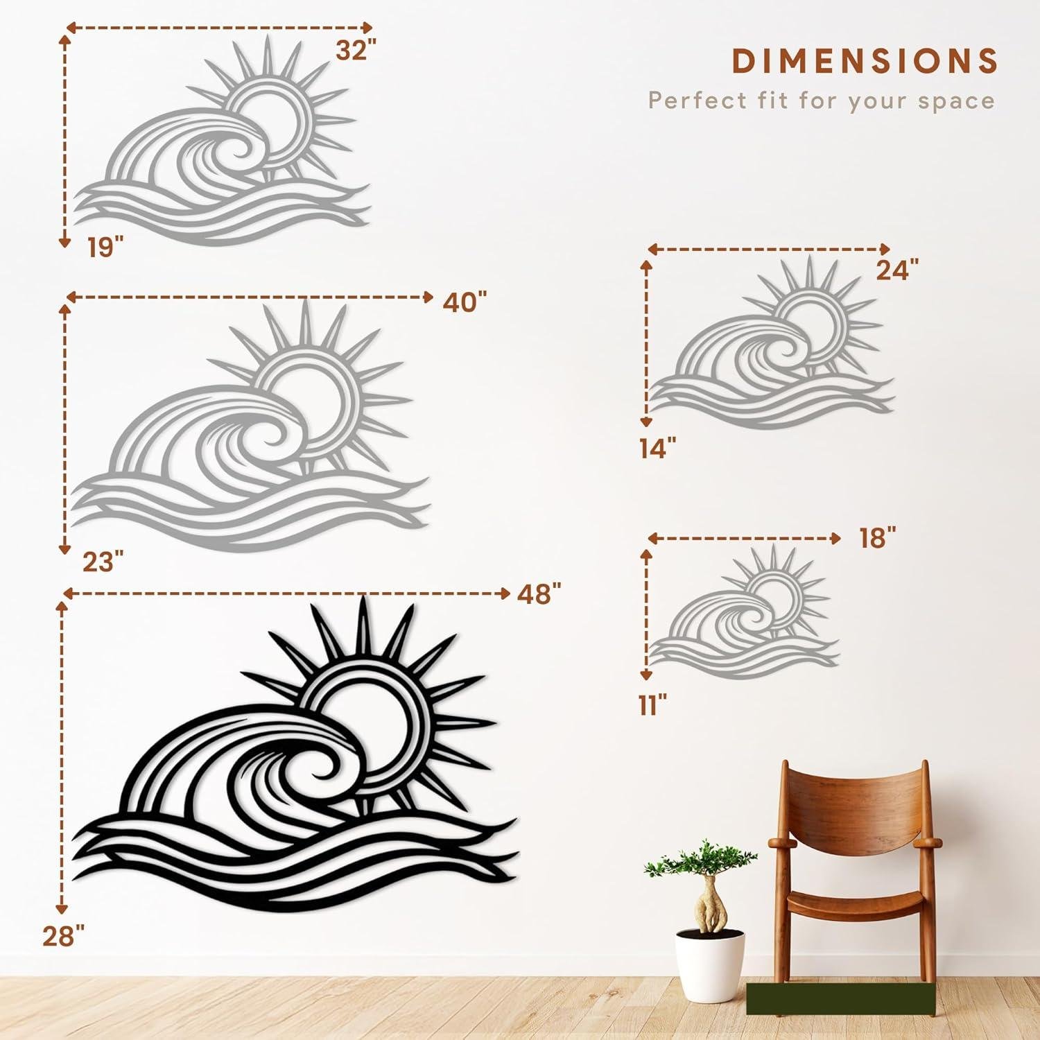 Discover Our Review: Wita Home Ocean Wave Metal Wall Art
