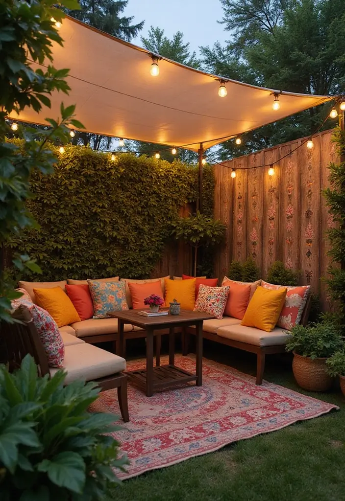 Over the Garden Wall Wallpaper: 12 Cozy Outdoor Decor Ideas to Elevate Your Space - 2. Outdoor Fabric Canopies