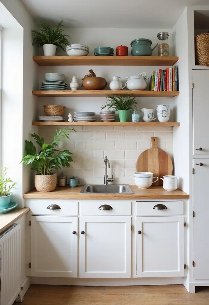 10 Stunning Kitchen Ideas for Apartments That'll Blow Your Mind! - 1. Open Shelving for a Spacious Feel