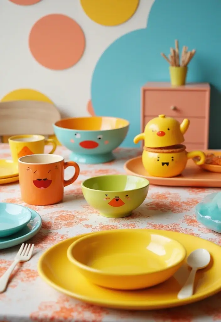 10 Toca Boca Kitchen Ideas That Will Transform Your Cooking Space! - 5. Toca Boca-Inspired Tableware