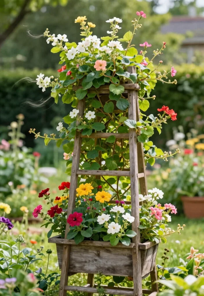 12 Stunning Vertical Planter Ideas That'll Transform Your Backyard into a Green Oasis! - 6. Trellis Planters: Supporting Growth 1