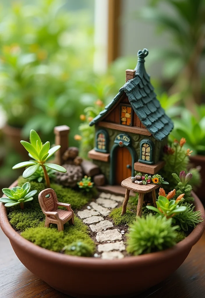14 Creative DIY Garden Decor Ideas That'll Make Your Neighbors Jealous (Check Out #10!) - 10. Charming Fairy Garden