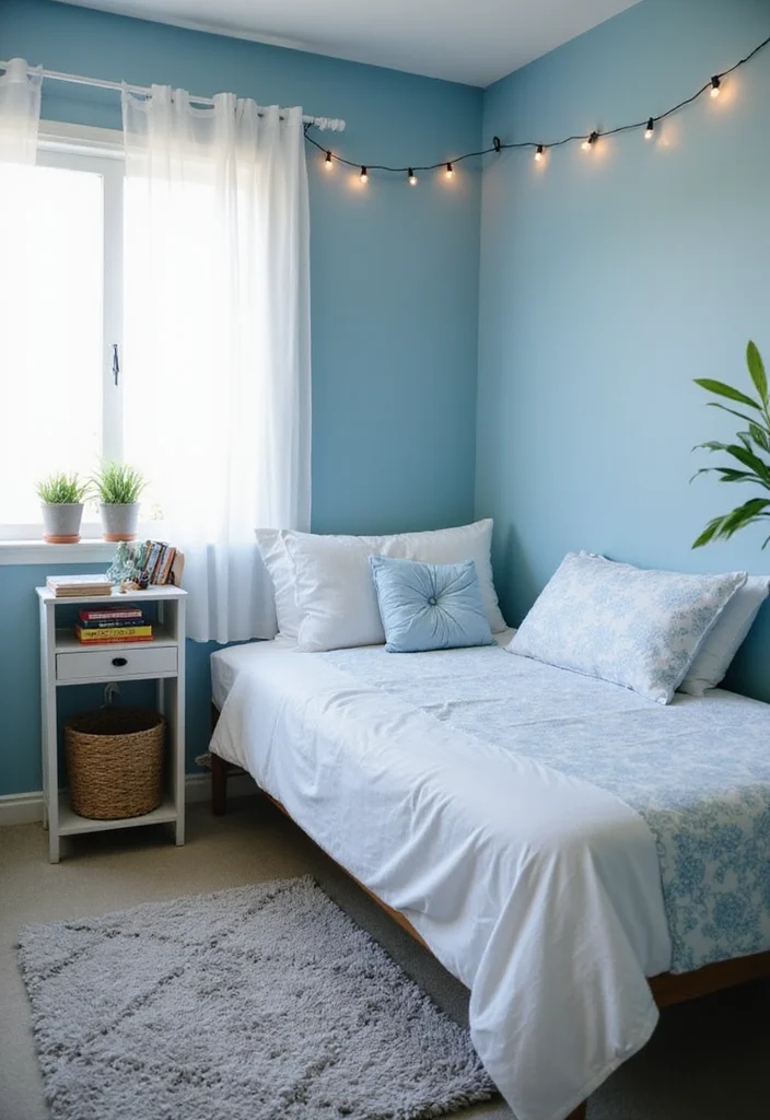 15 Dorm Room Colors That Will Transform Your Space Into a Cozy Oasis (You Won't Believe #9!) - 1. Serene Sky Blue 1