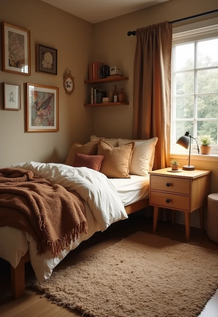 15 Dorm Room Colors That Will Transform Your Space Into a Cozy Oasis (You Won't Believe #9!) - 15. Cozy Coffee Brown 1