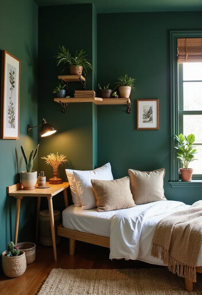 15 Dorm Room Colors That Will Transform Your Space Into a Cozy Oasis (You Won't Believe #9!) - 5. Deep Forest Green 1