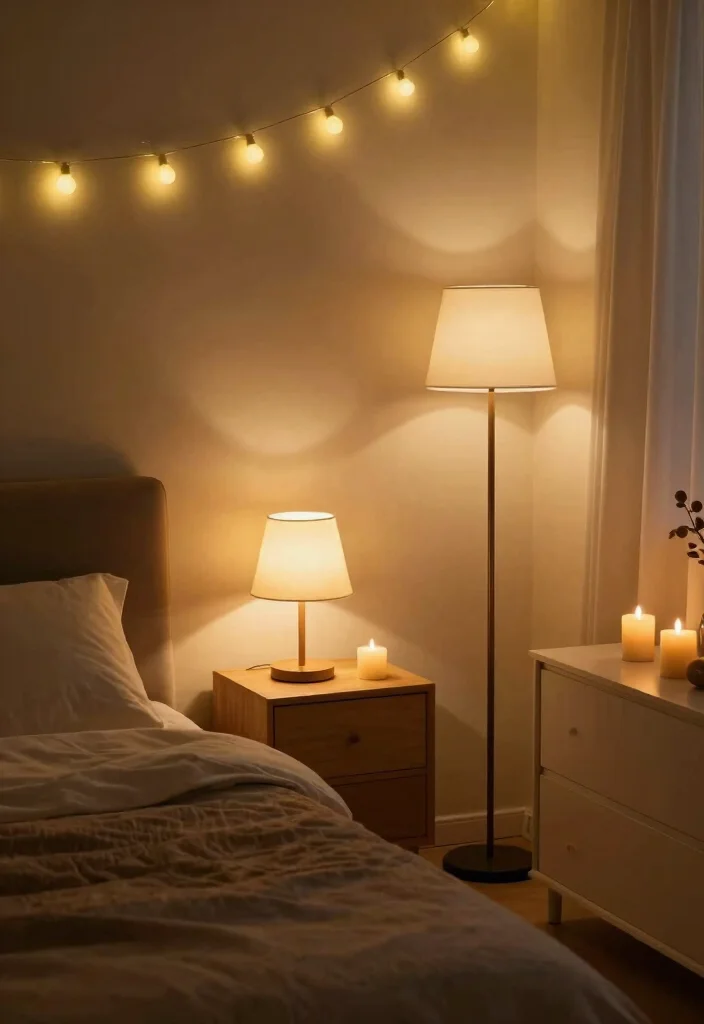 18 Budget-Friendly Bedroom Makeovers That Will Leave You Speechless (#10 Is a Game Changer!) - 4. Brighten Up with Lighting 1