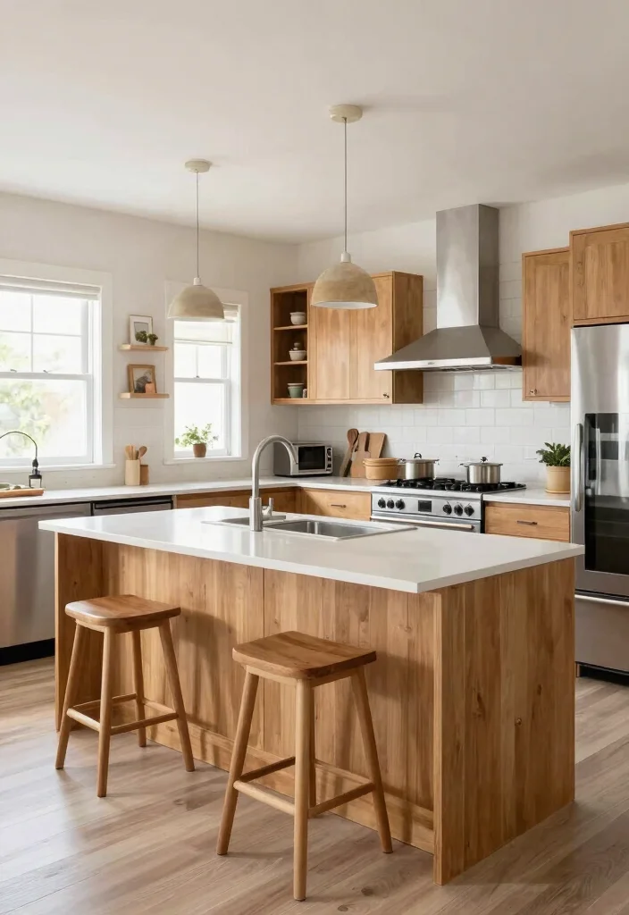 18 Kitchen Island Designs Using Stock Cabinets That Will Wow Your Guests (#10 is a Game-Changer!) - 10. Multifunctional U-Shaped Island 1