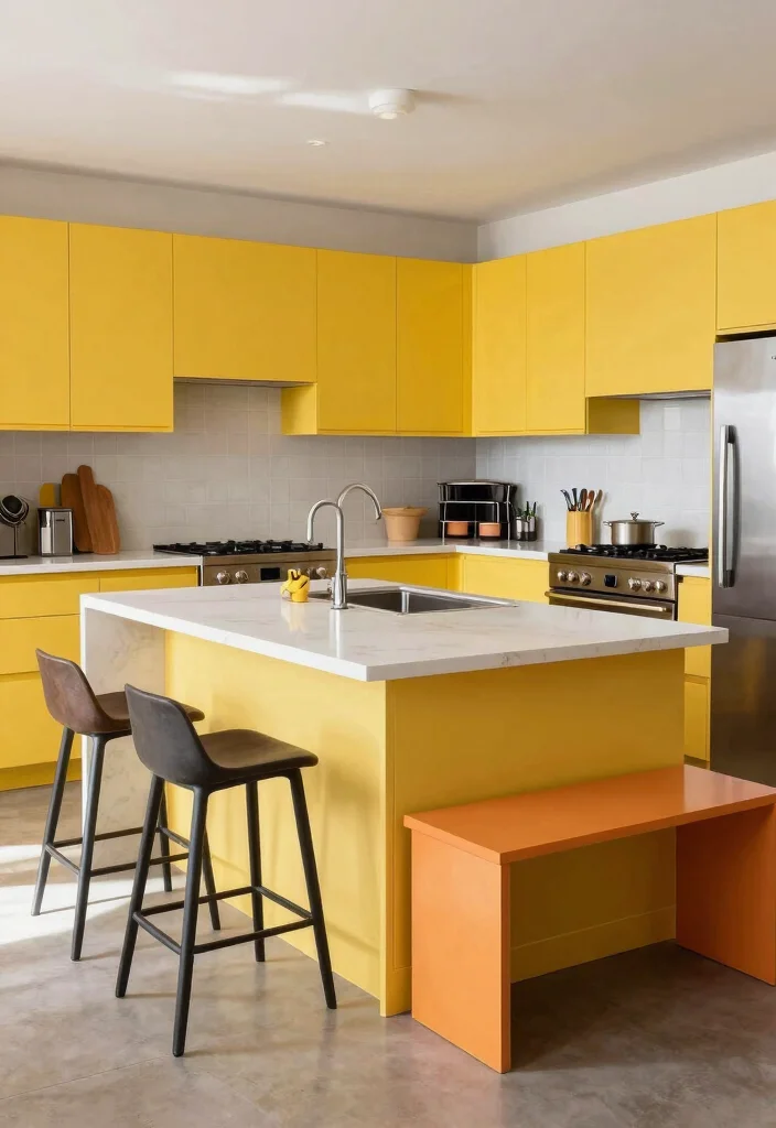 18 Kitchen Island Designs Using Stock Cabinets That Will Wow Your Guests (#10 is a Game-Changer!) - 14. Integrated Seating Options 1