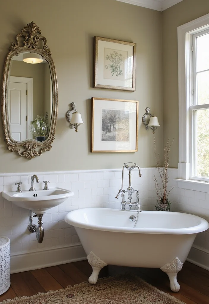 18 Stunning Bathroom Transformations Under $500 (You'll Be Shocked by #9!) - 17. Nash Style: Mix Modern and Vintage 1