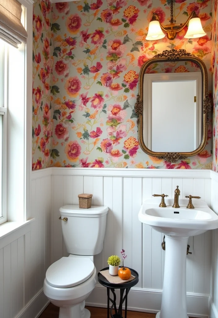 18 Stunning Bathroom Transformations Under $500 (You'll Be Shocked by #9!) - 5. Creative Wall Treatments 1