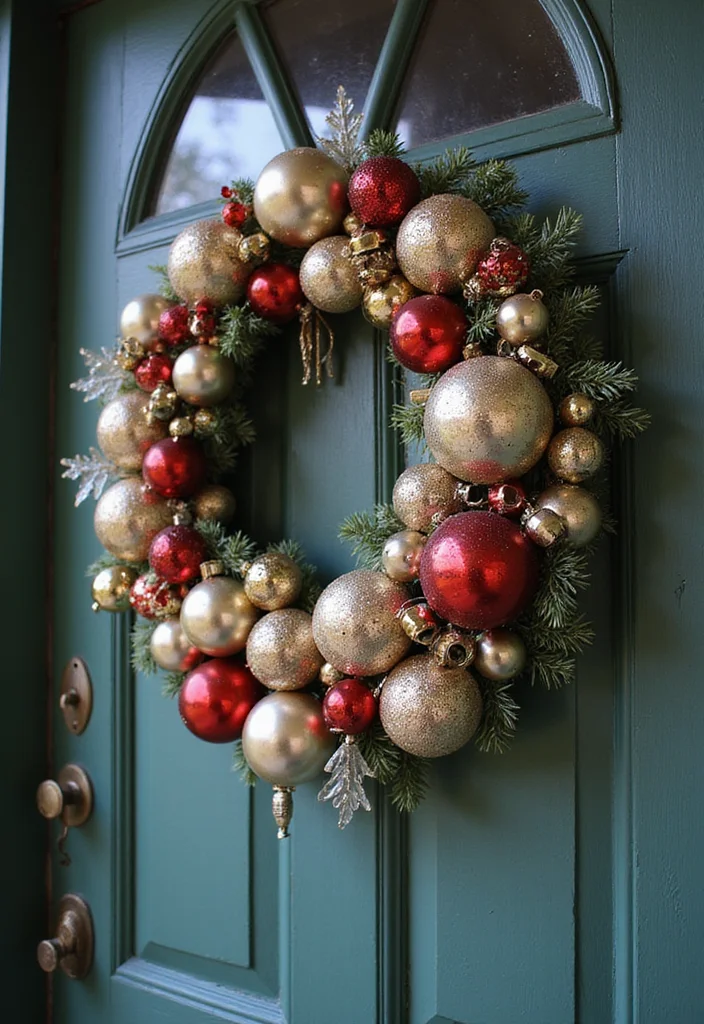 18 Trendy Christmas Front Door Decorations You Need to Try This Year (Warning: #5 Is a Total Game-Changer!) - 2. Vintage-Inspired Ornaments