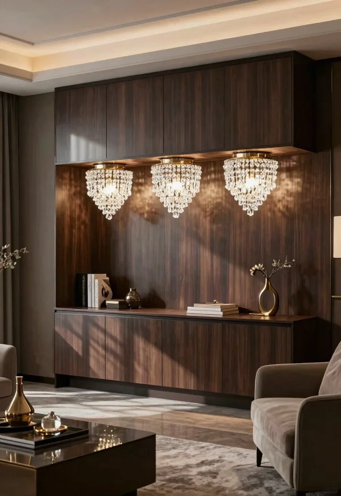 20 Under-Cabinet Lighting Styles That Will Elevate Your Home Decor (Don't Miss #16!) - 12. Crystal Accent Lighting 1