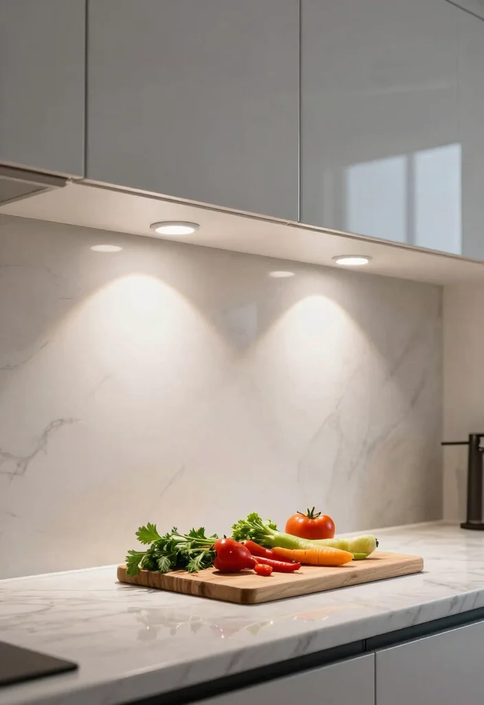 20 Under-Cabinet Lighting Styles That Will Elevate Your Home Decor (Don't Miss #16!) - 5. Under-Cabinet Spotlights 1