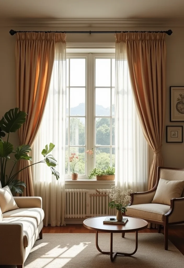 21 Cozy Living Room Ideas That'll Make You Want to Stay In Forever! - 11. Window Treatments