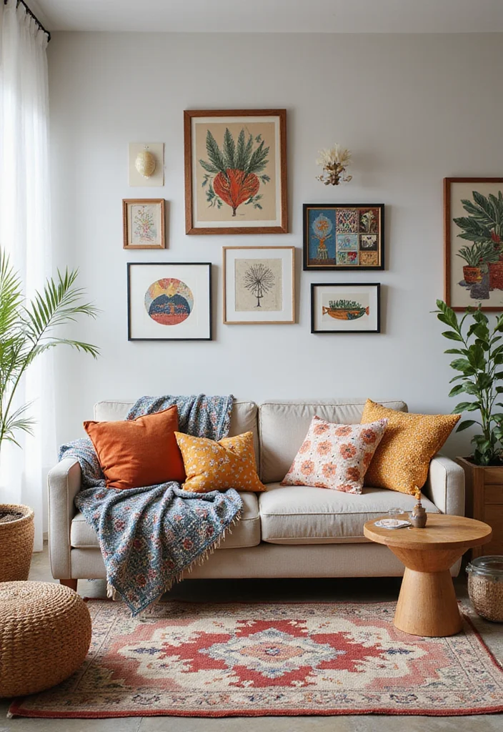 21 Cozy Living Room Ideas That'll Make You Want to Stay In Forever! - 12. Playful Patterns