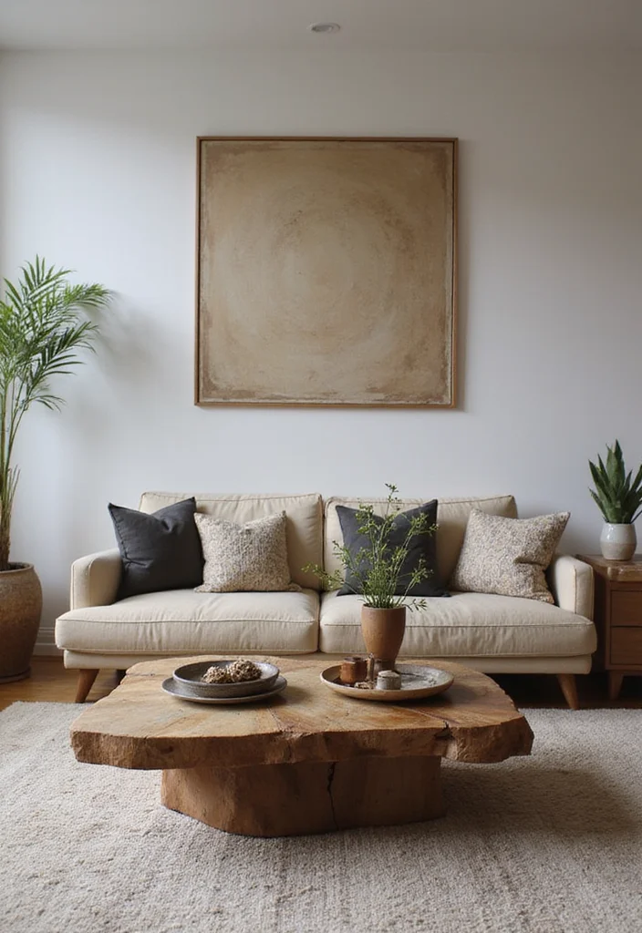 21 Cozy Living Room Ideas That'll Make You Want to Stay In Forever! - 14. Unique Coffee Tables