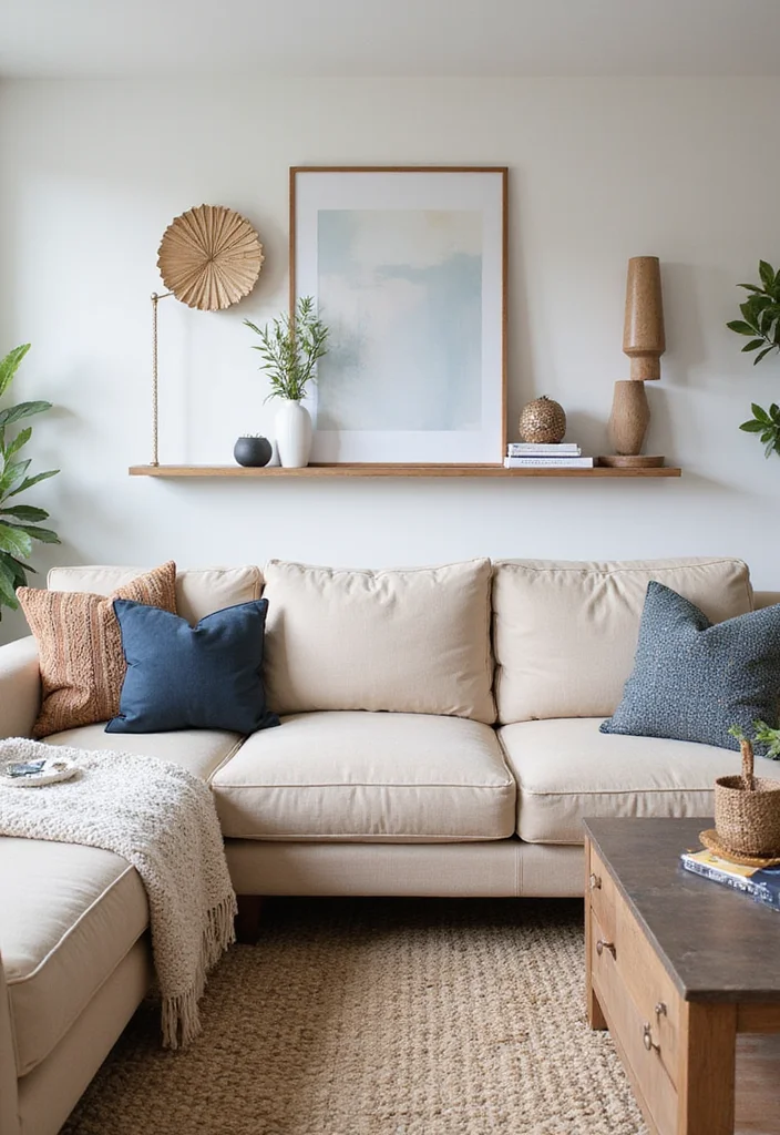 21 Cozy Living Room Ideas That'll Make You Want to Stay In Forever! - 18. Chic Accessories