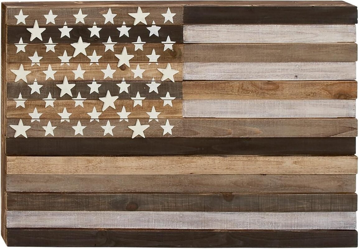 Our Honest Review: Deco 79 Wood American Flag Wall Art