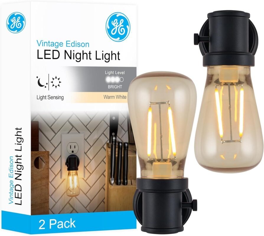 Illuminating Style: Our Review of GE’s Vintage Edison Night Lights