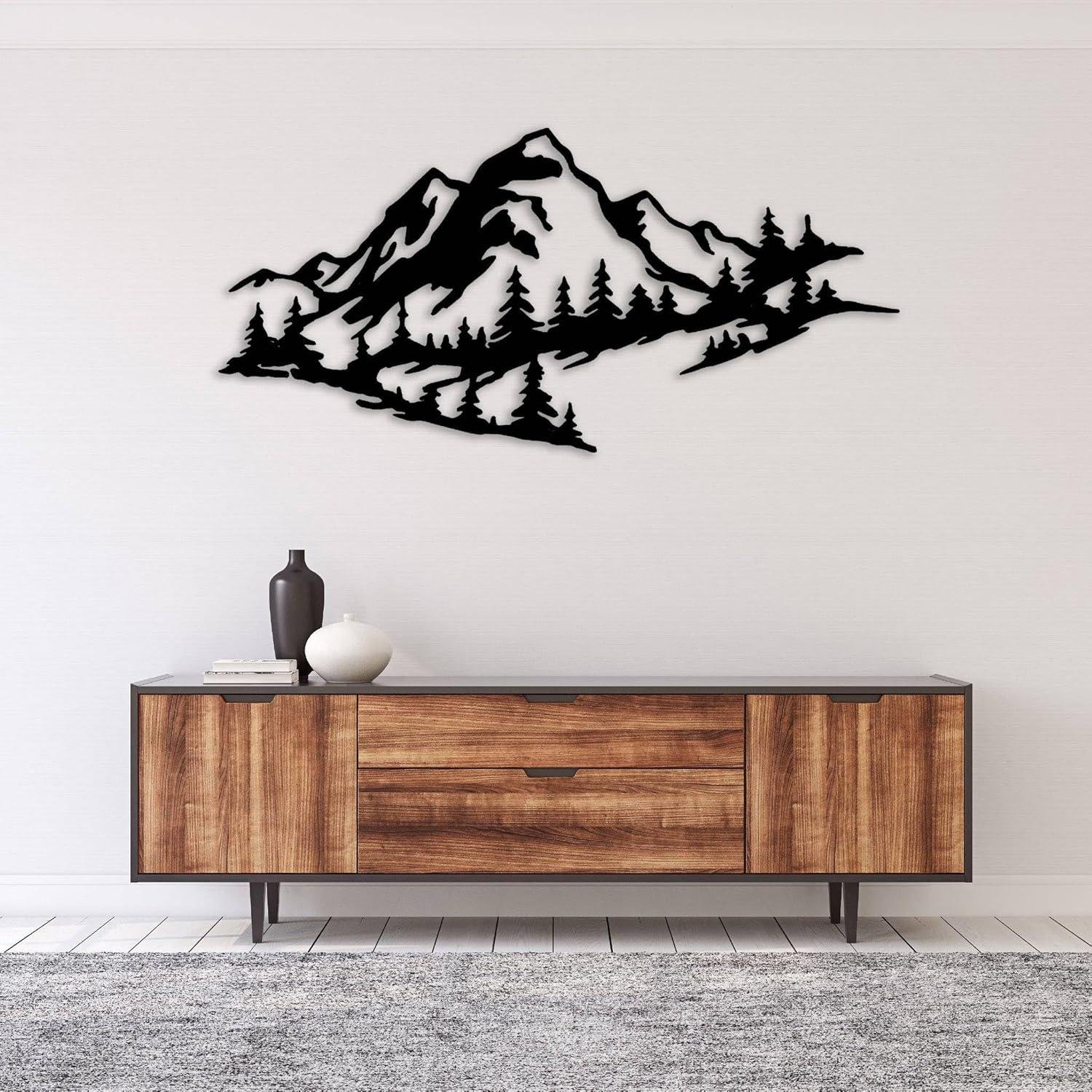 Our Honest Review of METALPLEX Large Mountain Range Metal Wall Art