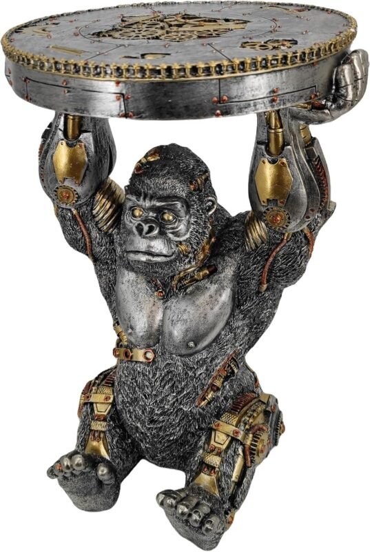 Our Review of the Steampunk Gorilla Side Table: Durable and Unique Decor