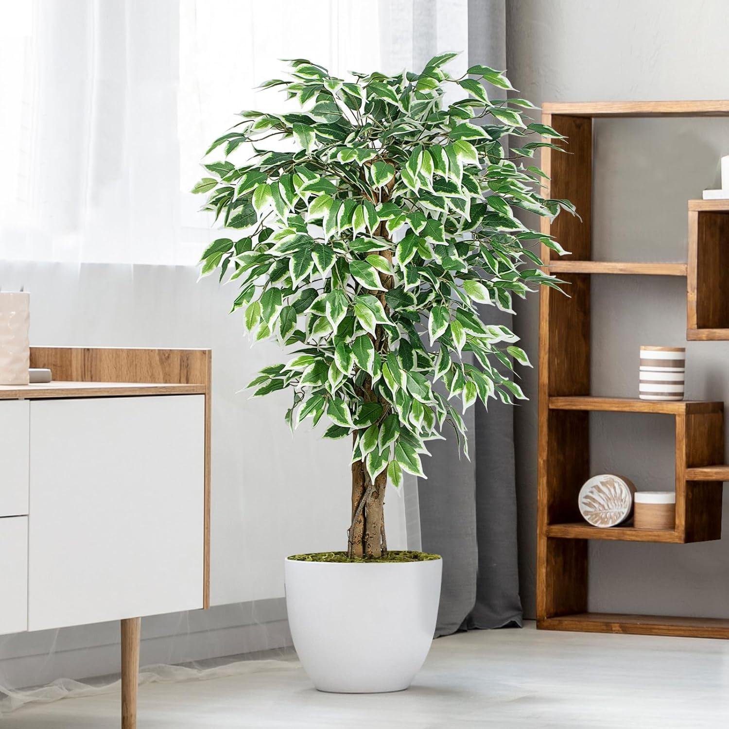 Our Honest Review: 4ft Lush Ficus Artificial Tree for Home Decor