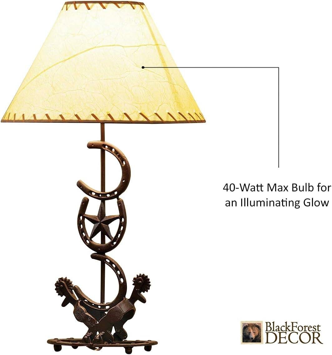 Our Review: BLACK FOREST DECOR Horseshoe Star Lamp for Rustic Charm