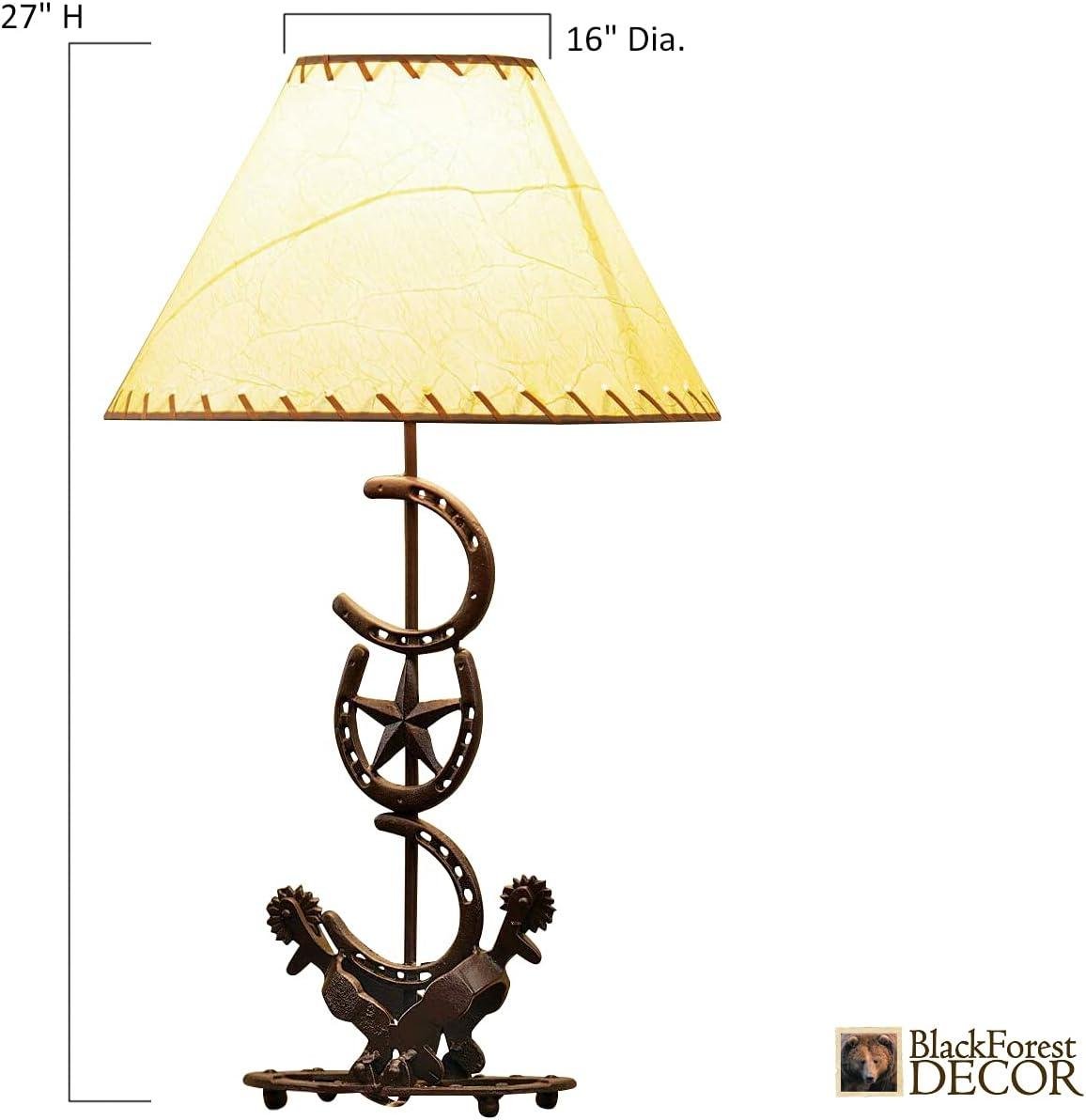 Our Review: BLACK FOREST DECOR Horseshoe Star Lamp for Rustic Charm