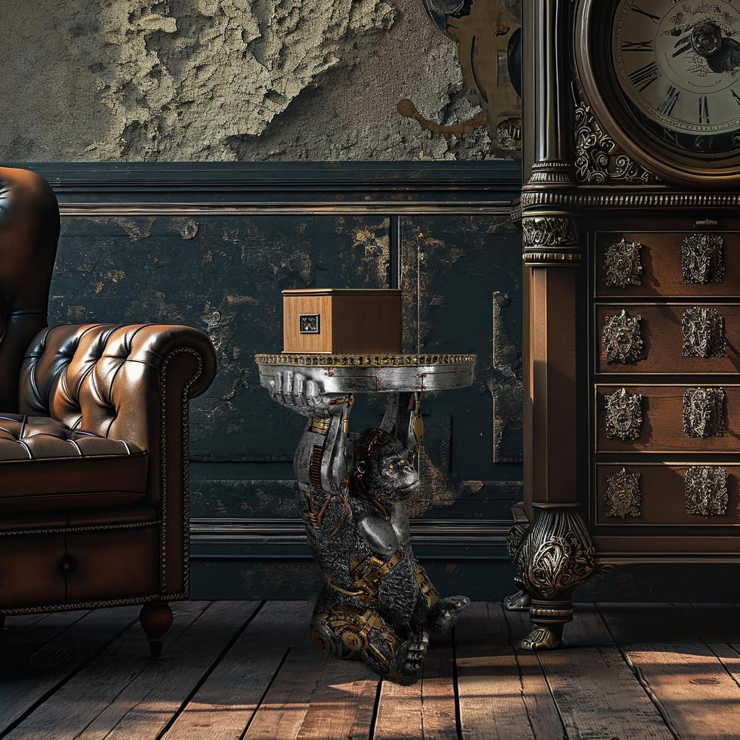 Our Review of the Steampunk Gorilla Side Table: Durable and Unique Decor