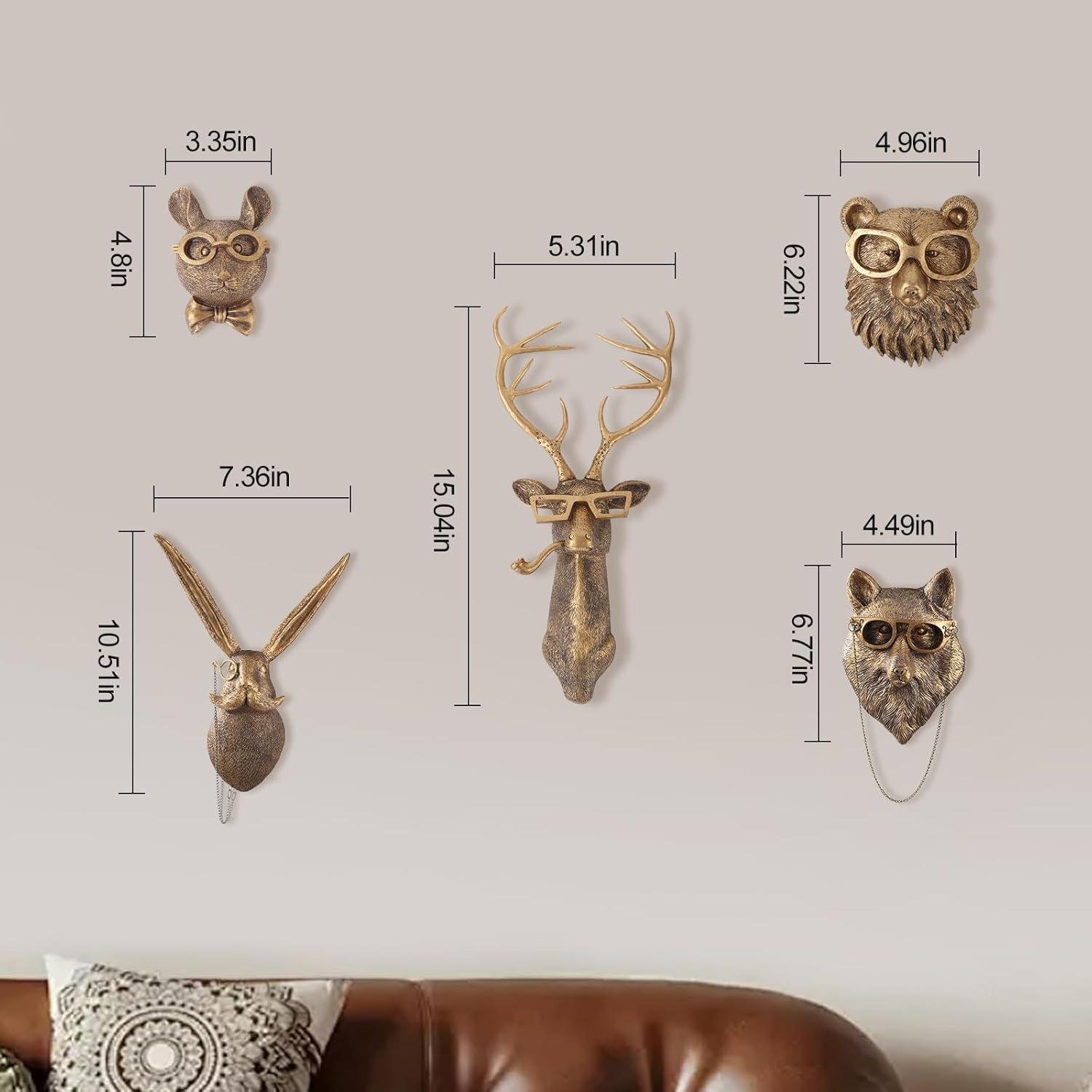 Our Review: Stylish Gold Animal Head Wall Decor for Modern Spaces