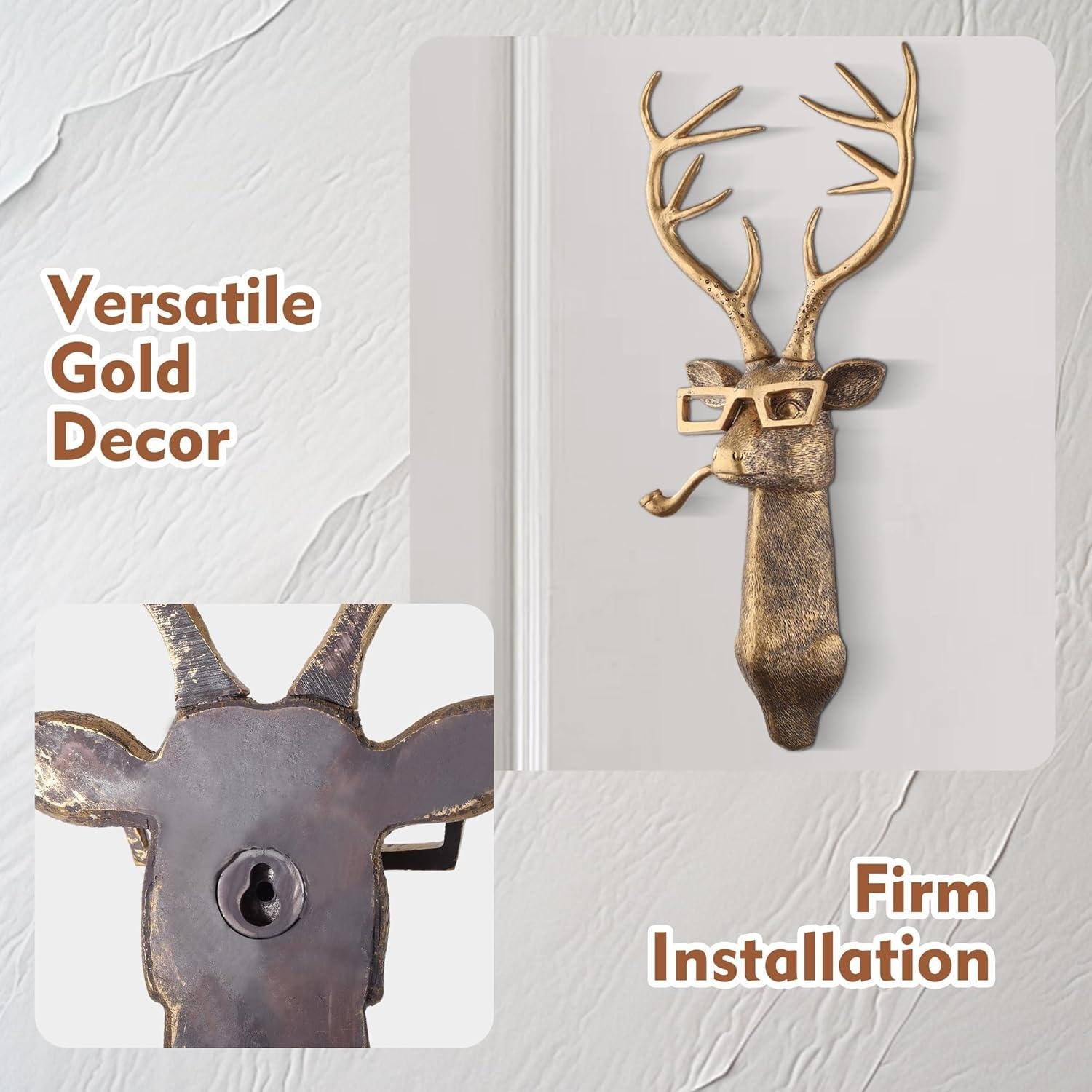 Our Review: Stylish Gold Animal Head Wall Decor for Modern Spaces