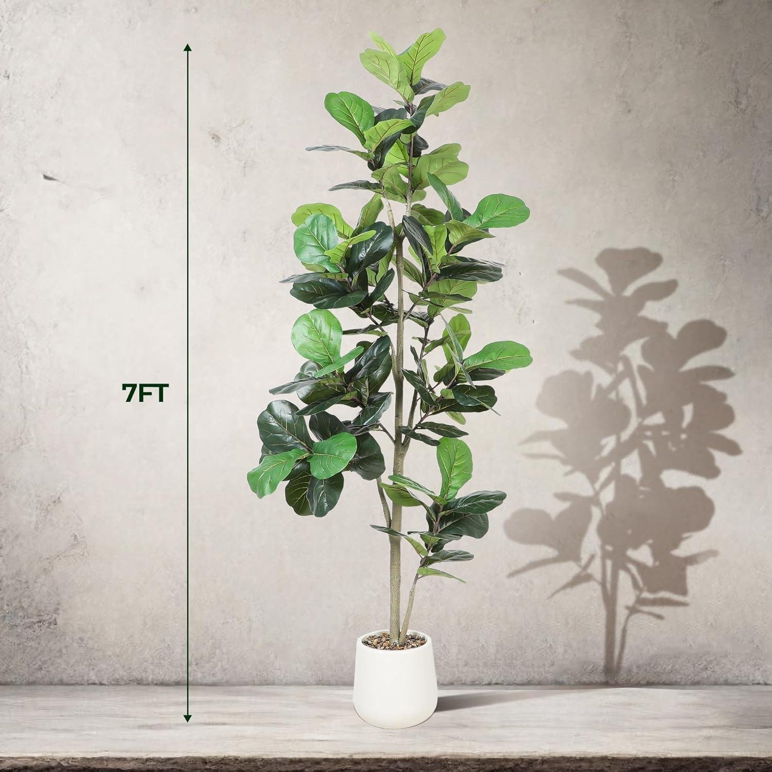 Why We Love the 7ft Artificial Fiddle Leaf Tree for Home Decor